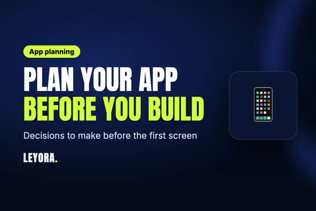 Cover reading Plan your app before you build