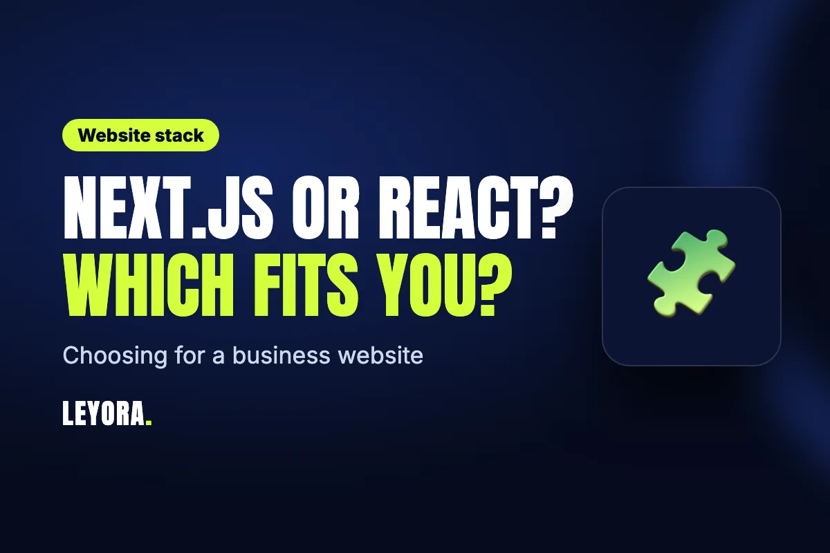 Cover reading Next.js or React, which fits you