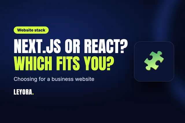 Cover reading Next.js or React, which fits you