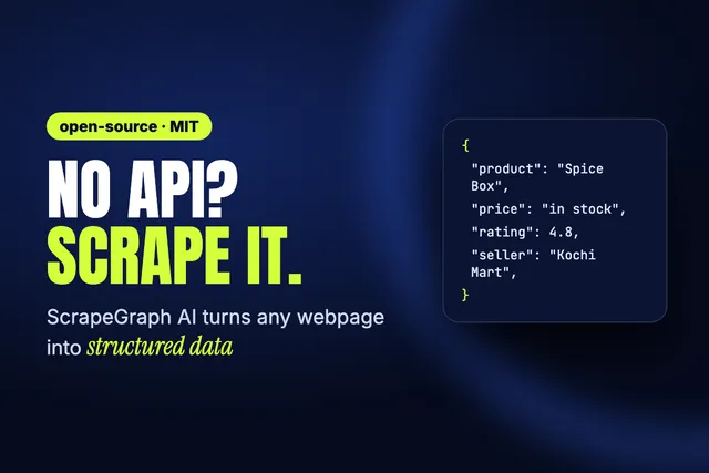 A web page turning into neat rows of structured data